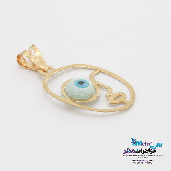 آویز طلا - طرح رخ