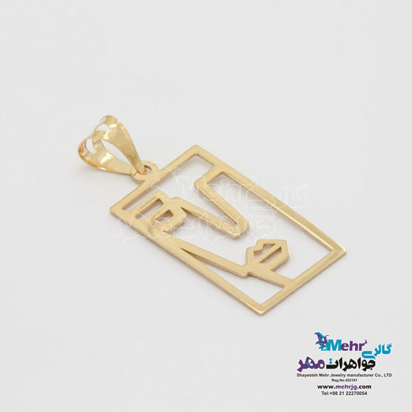 آویز طلا - طرح رخ