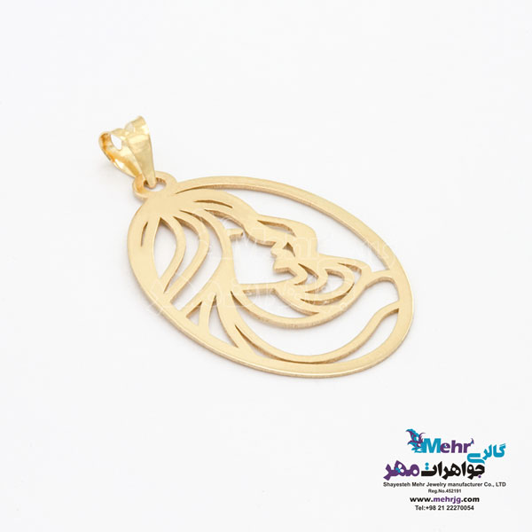 آویز طلا - طرح بانو