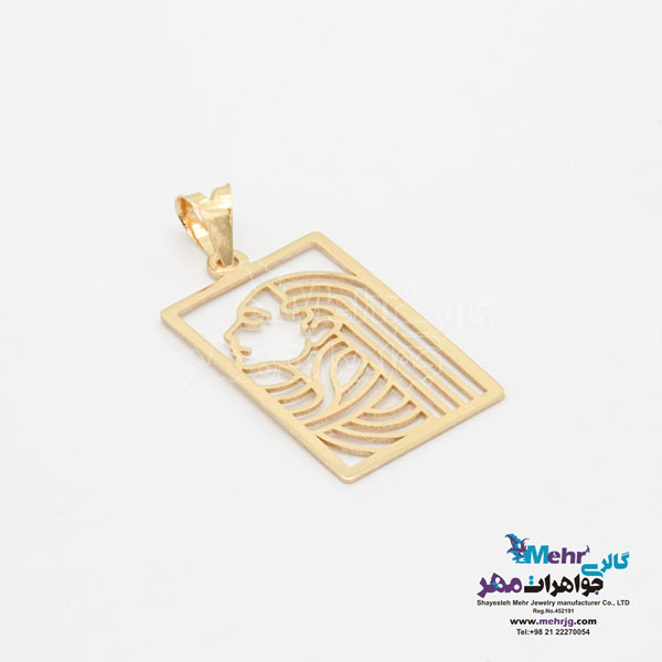 آویز طلا - طرح بانو