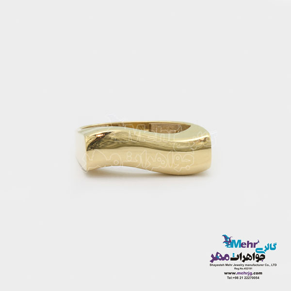 انگشتر طلا - طرح موج