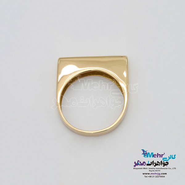 انگشتر طلا - طرح هندسی