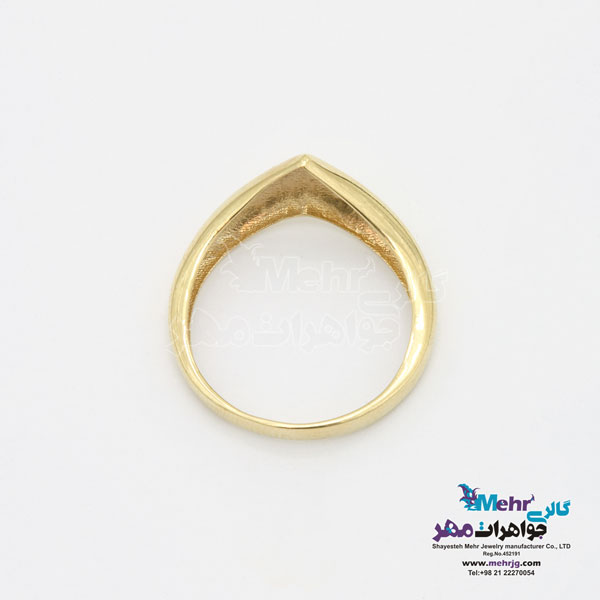 انگشتر طلا - طرح هندسی