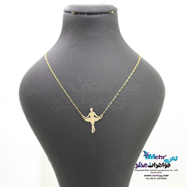گردنبند طلا - طرح بالرین