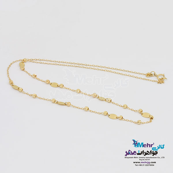 نیم ست طلا - طرح گوی تراش
