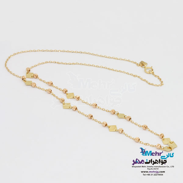 نیم ست طلا - طرح گوی تراش