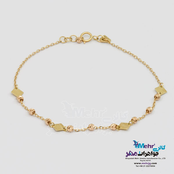 نیم ست طلا - طرح گوی تراش