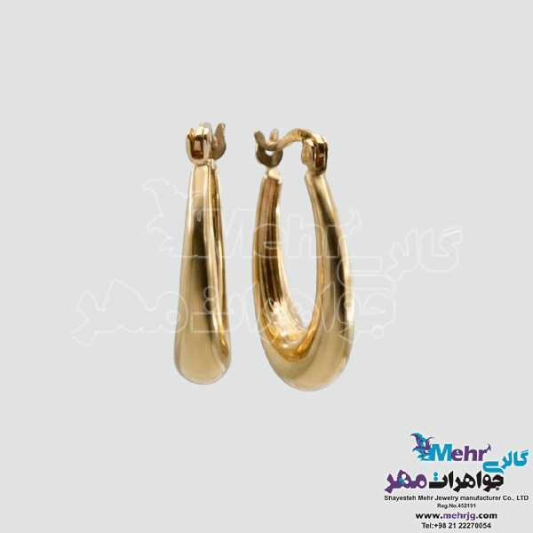 گوشواره طلا - طرح دایره