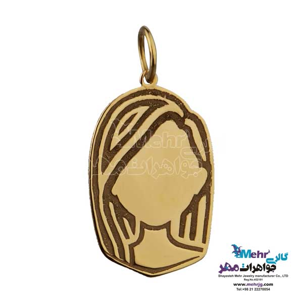 گردنبند طلا دست اول کم اجرت - طرح گیسو