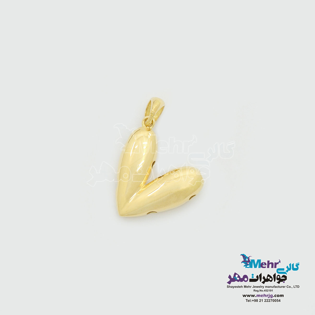 آویز طلا - طرح قلب