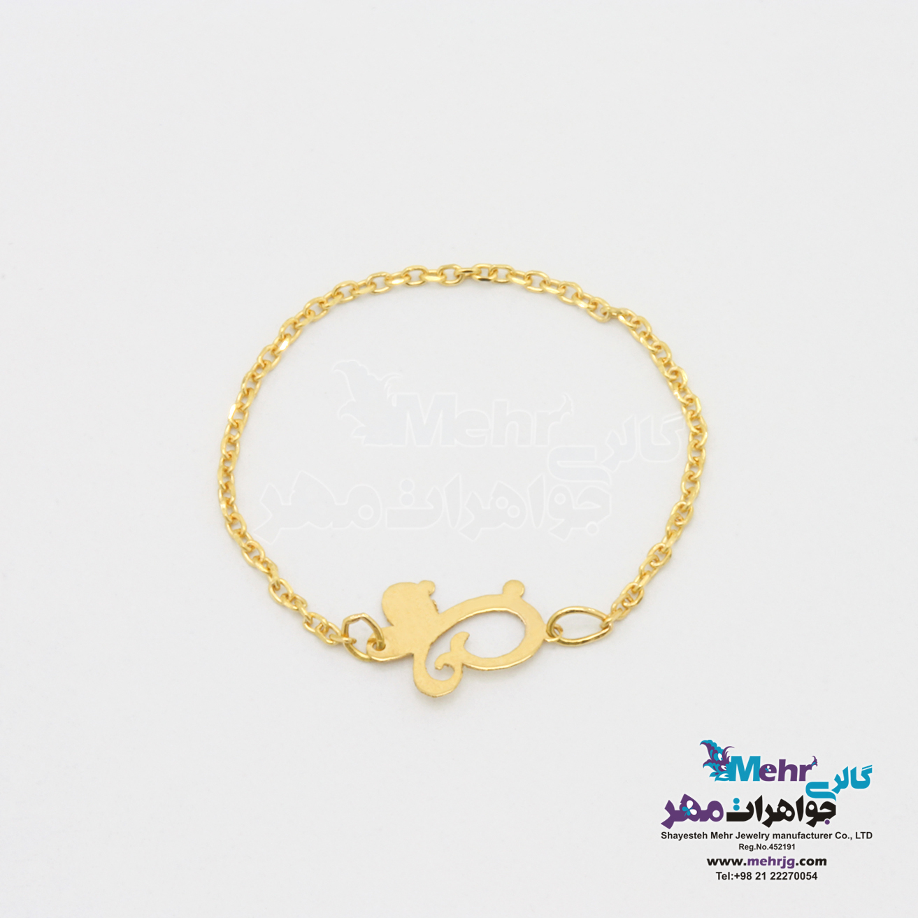 انگشتر طلا - طرح پروانه