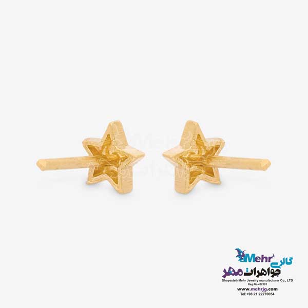 گوشواره طلا - طرح ستاره