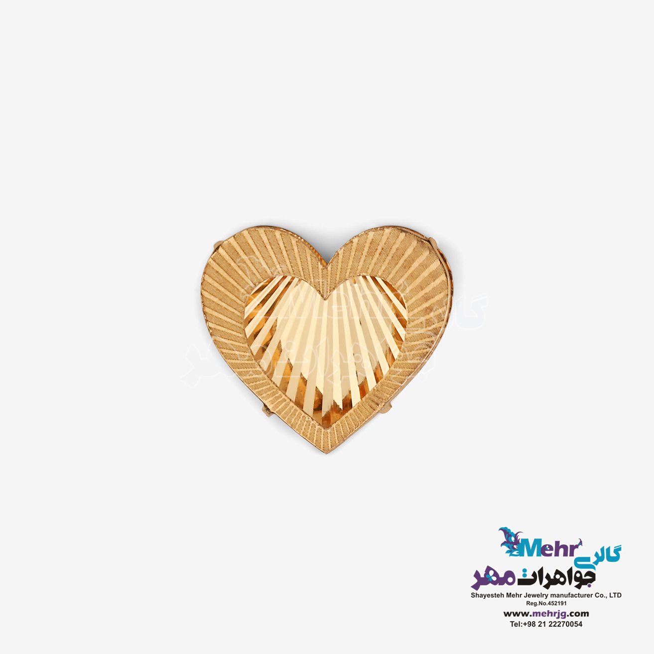 آویز طلا - طرح قلب