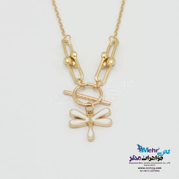 گردنبند طلا - طرح سنجاقک