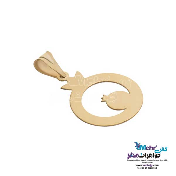 نیم ست طلا دست اول کم اجرت - طرح انار