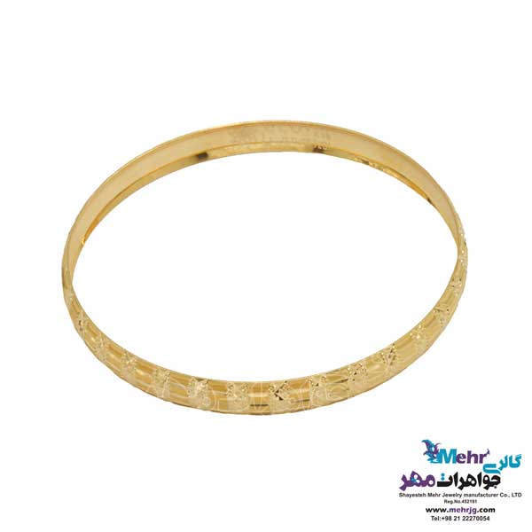 النگو طلا دست اول کم اجرت - طرح تراش سایز 3