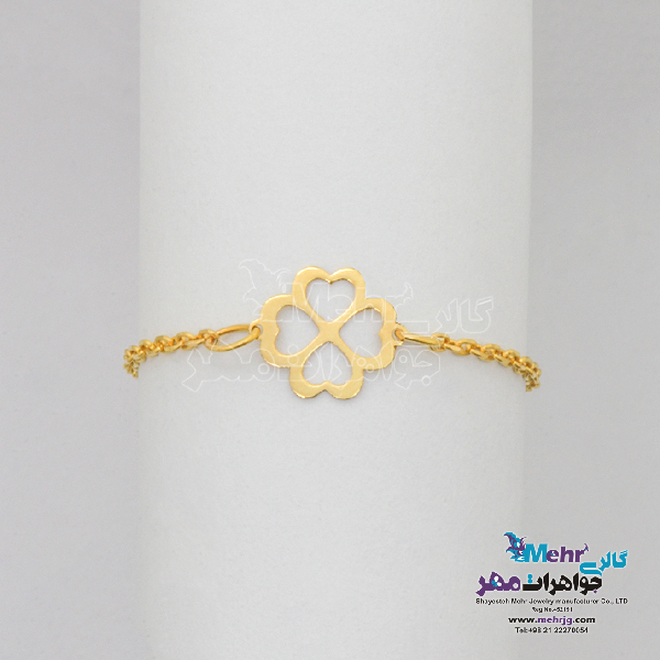 انگشتر طلا - طرح شبدر