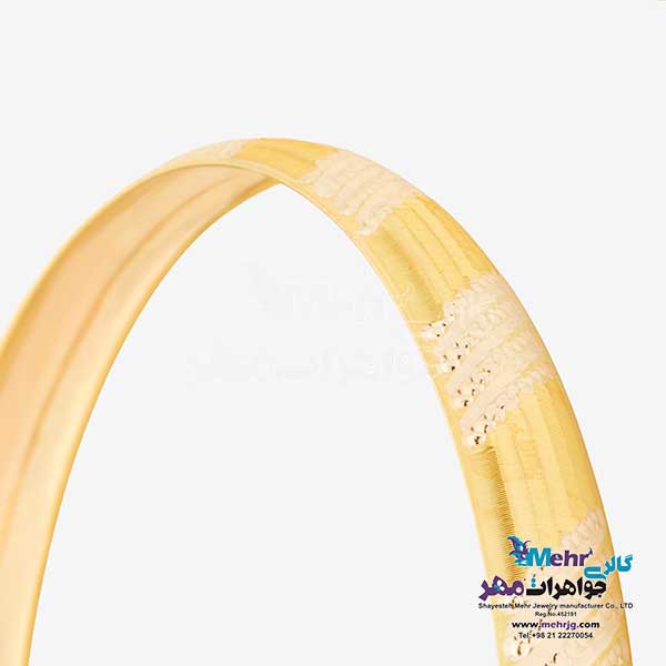 النگو طلا دست اول کم اجرت - طرح تراش سایز 3