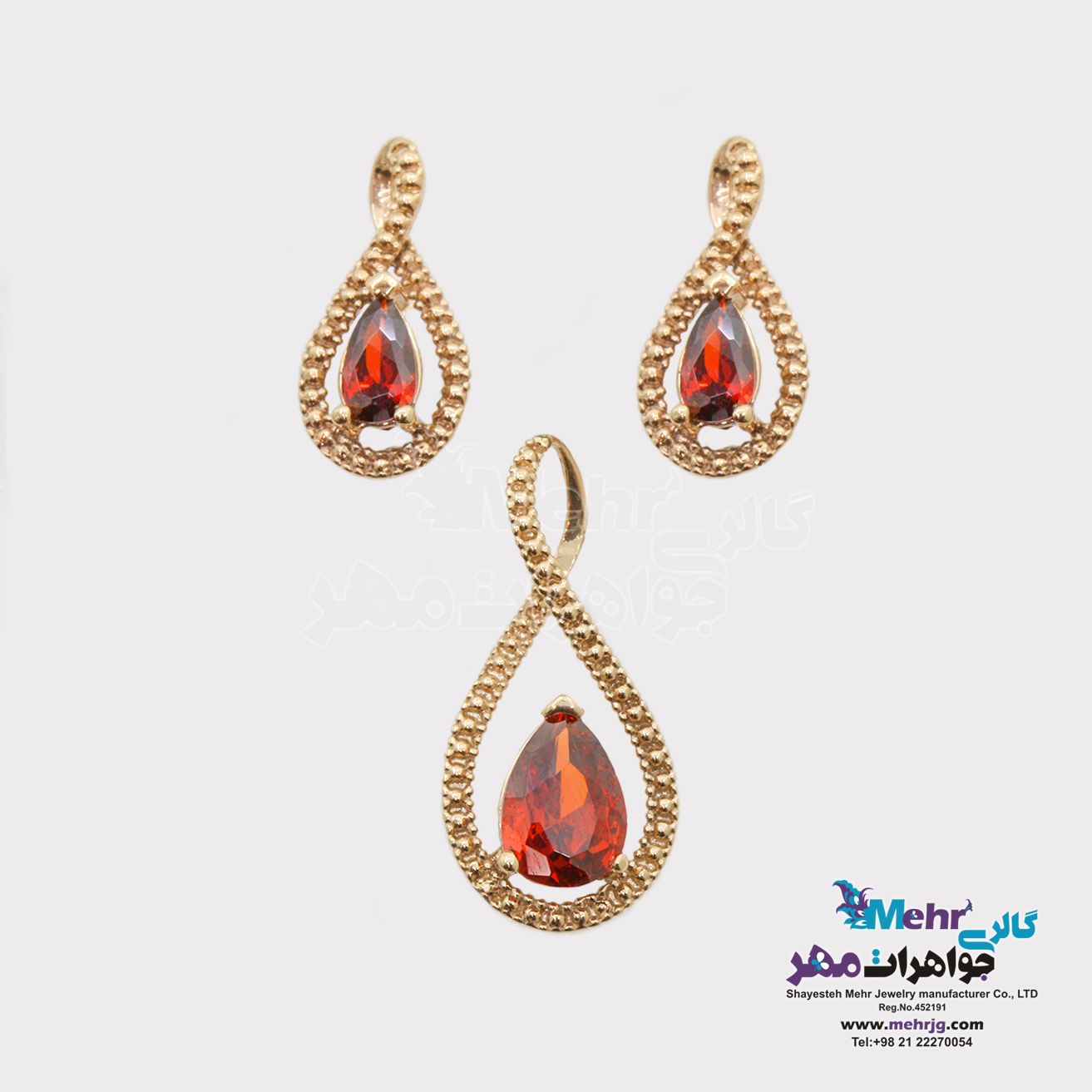 نیم ست طلا - طرح بی نهایت