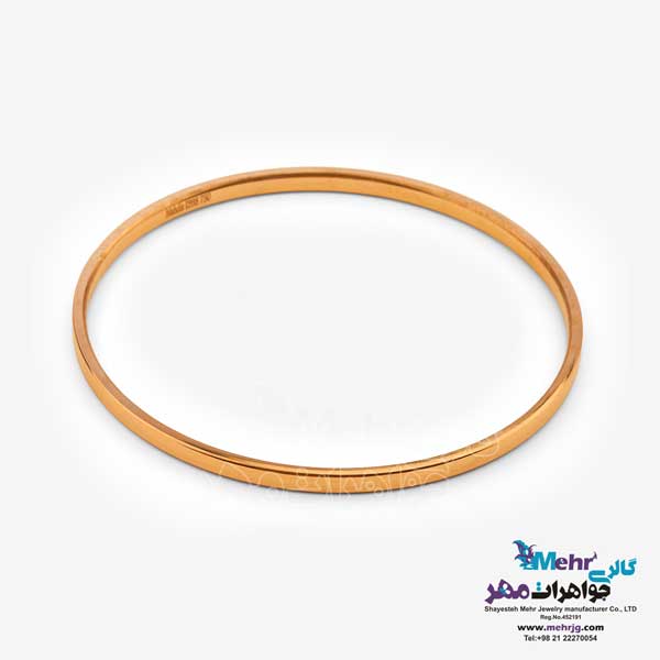 النگو طلا دست اول کم اجرت - طرح آینه ای سایز 2