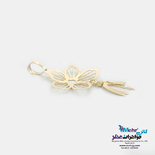 نیم ست طلا - طرح گل