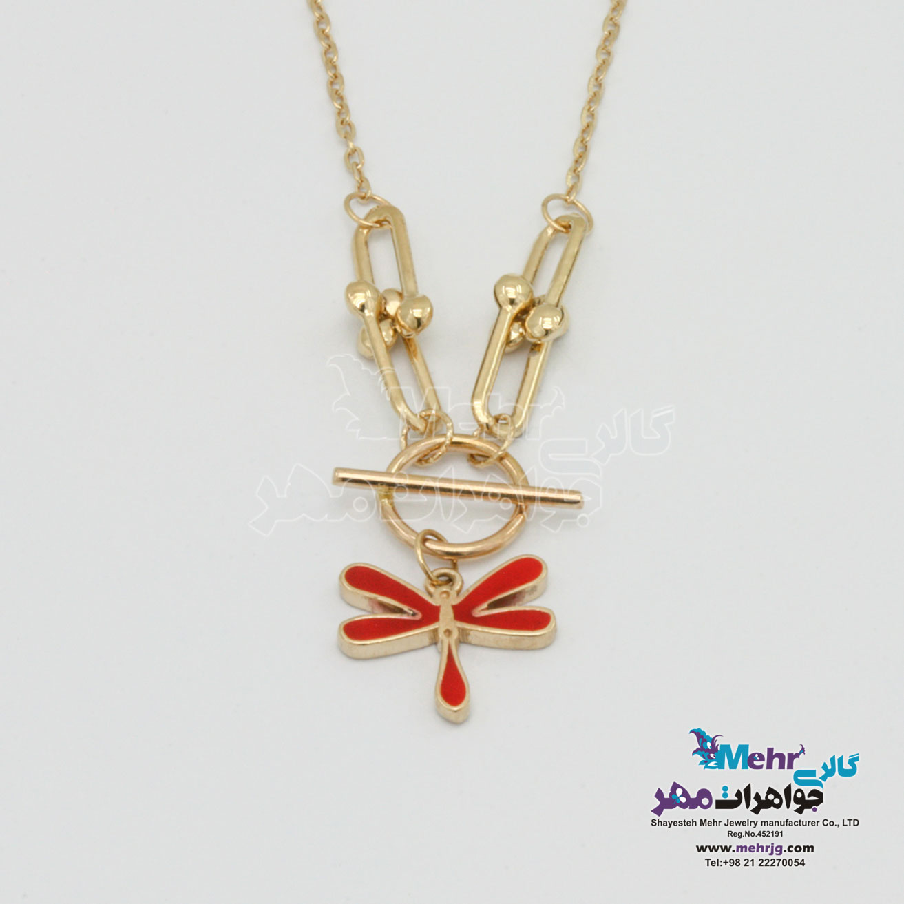 گردنبند طلا - طرح سنجاقک