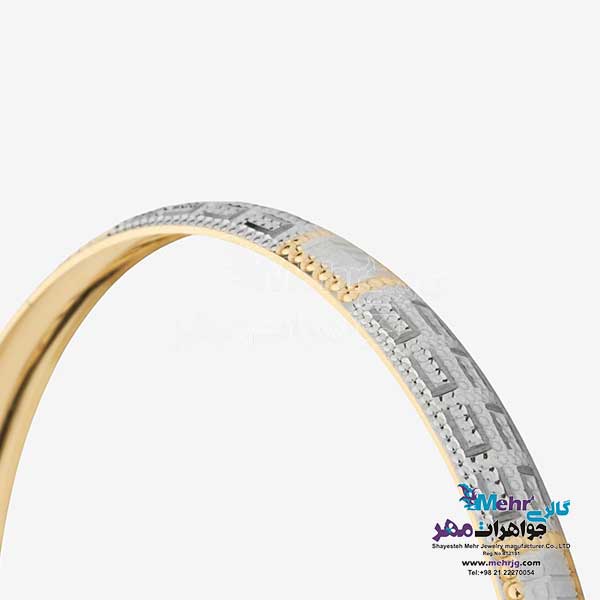 النگو طلا دست اول کم اجرت - طرح تراش سایز 3