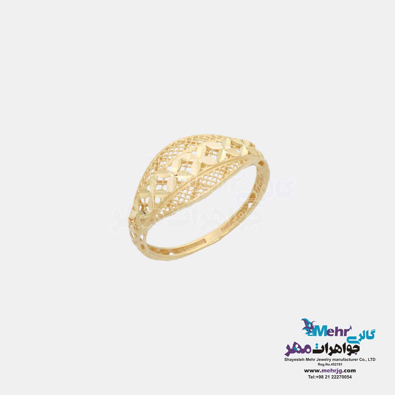 انگشتر طلا - طرح توری