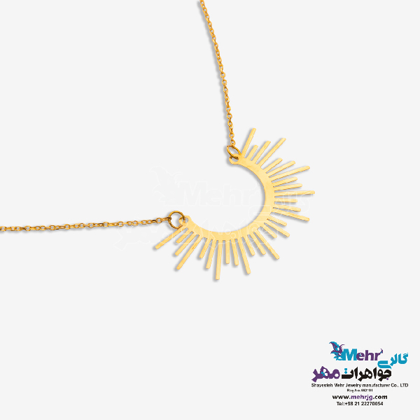 گردنبند طلا - طرح طلوع خورشید