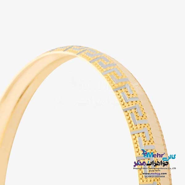 النگو طلا دست اول کم اجرت - طرح تراش سایز 2