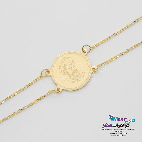 دستبند طلا - طرح سکه