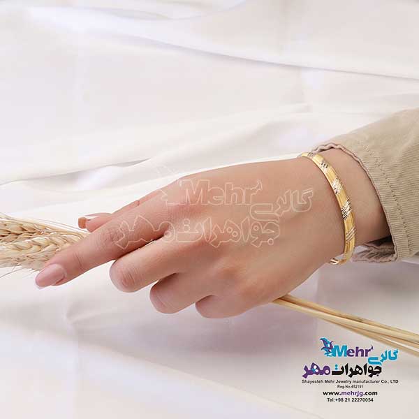 النگو طلا دست اول کم اجرت - طرح تراش سایز 2