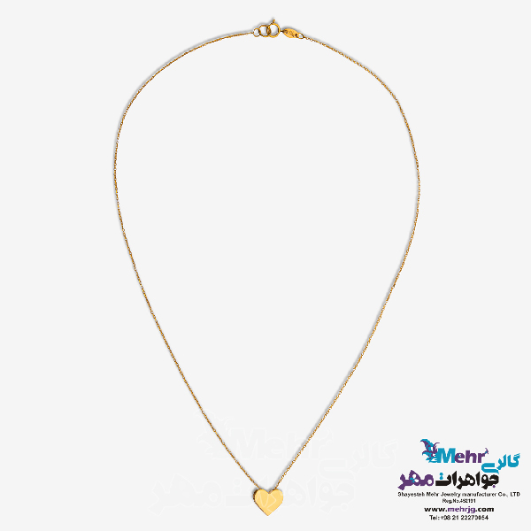 گردنبند طلا - طرح قلب