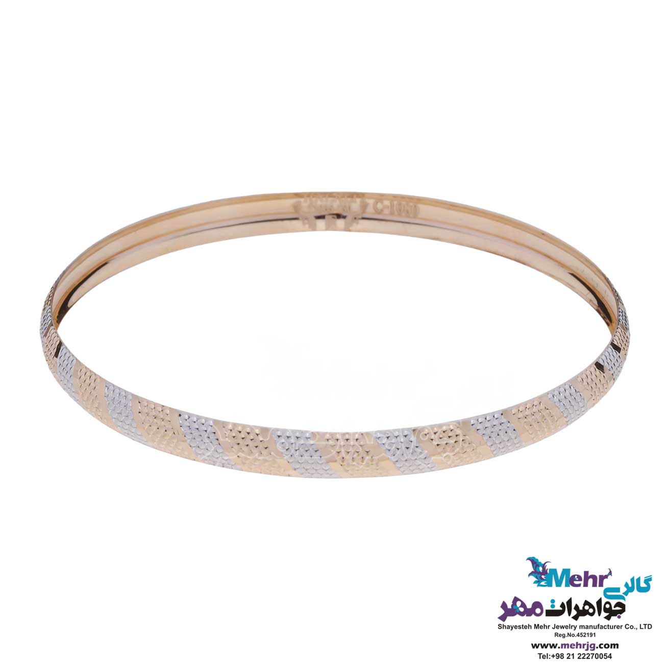 النگو طلا دست اول کم اجرت - طرح تراش سایز 2