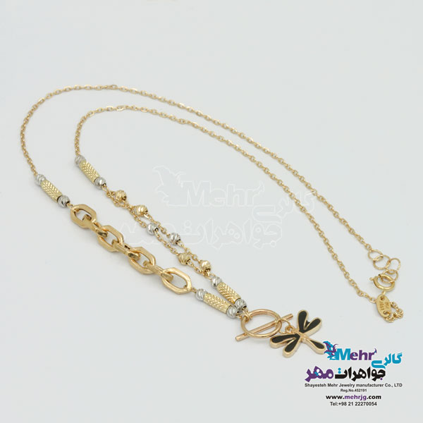 گردنبند طلا - طرح سنجاقک