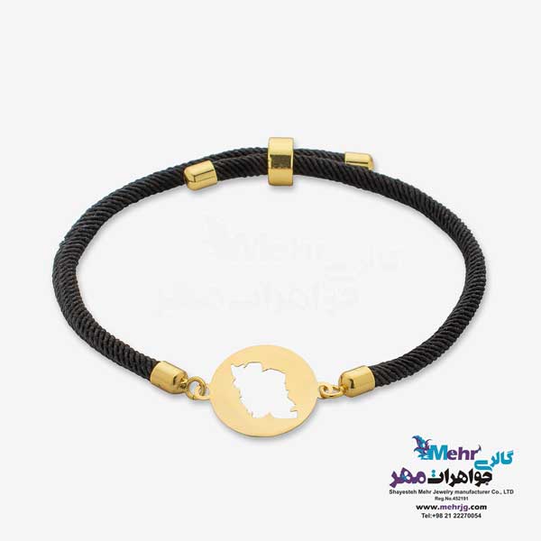 دستبند طلا و بافت - طرح نقشه ی ایران