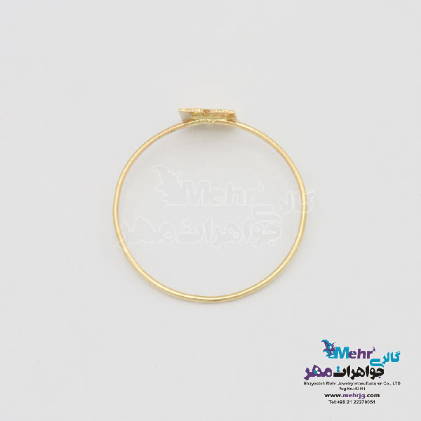 انگشتر طلا - طرح مربع و ستاره
