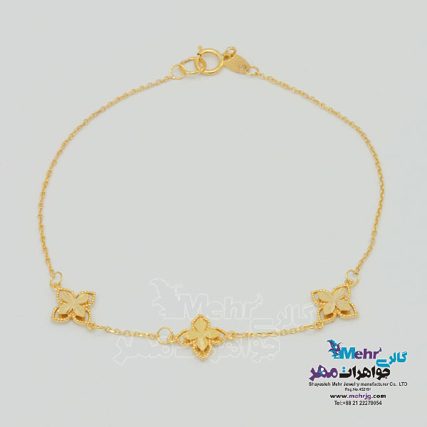 دستبند طلا - طرح روبرتو