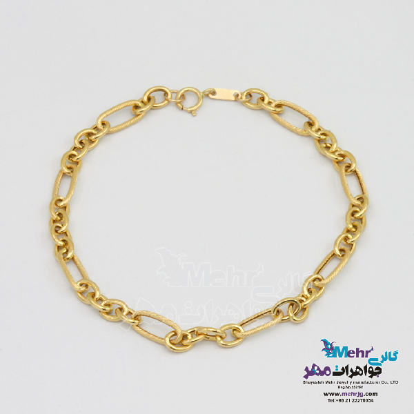 دستبند طلا - طرح فیگارو
