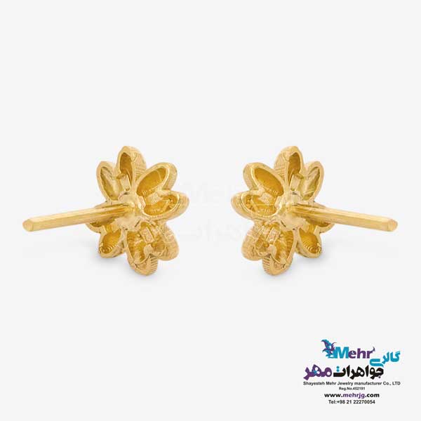 گوشواره طلا - طرح گل