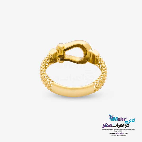 انگشتر طلا - طرح امگا