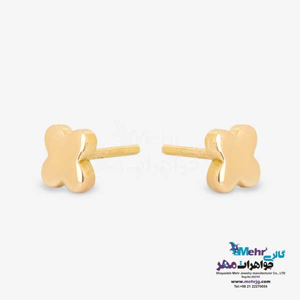 گوشواره طلا - طرح شبدر