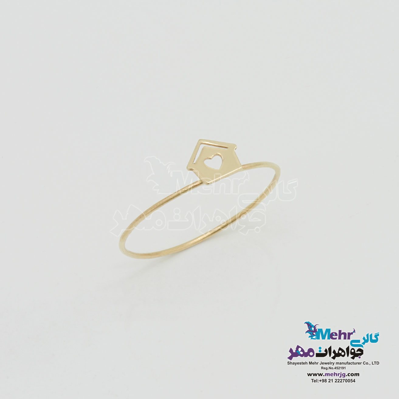 انگشتر طلا - طرح خانه