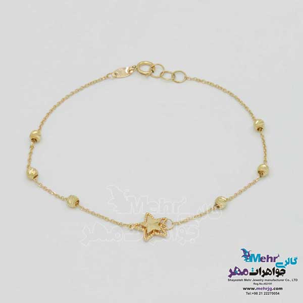 دستبند طلا - طرح ستاره