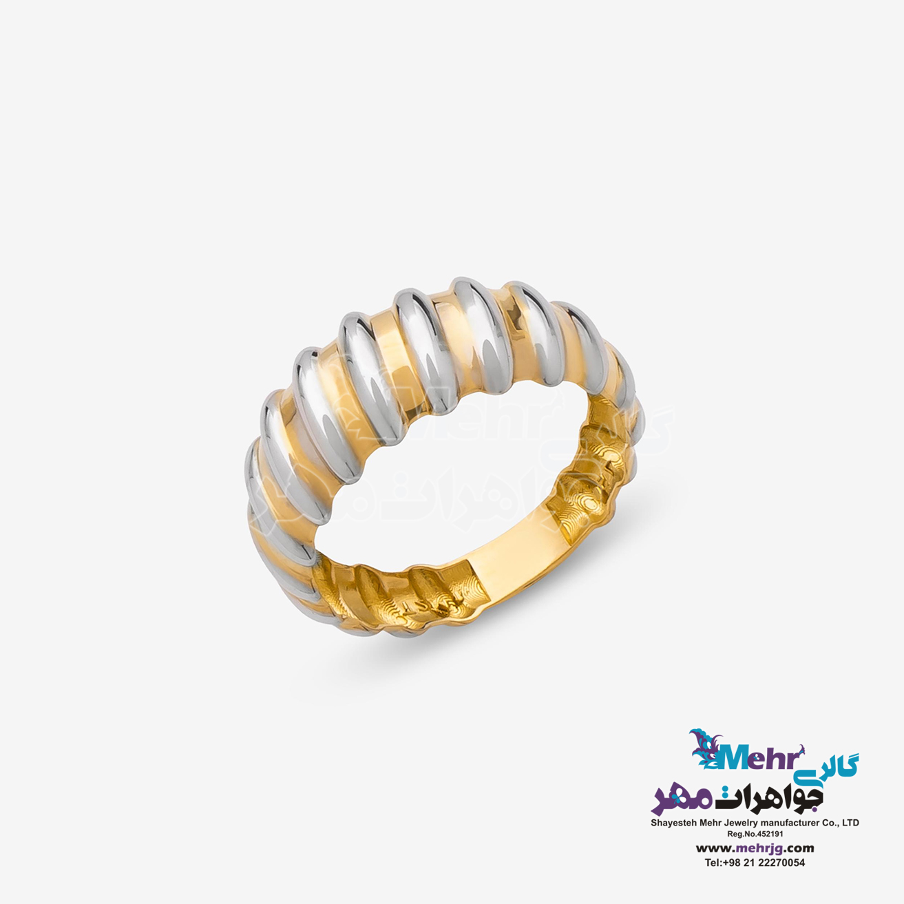 انگشتر طلا - طرح کروسان