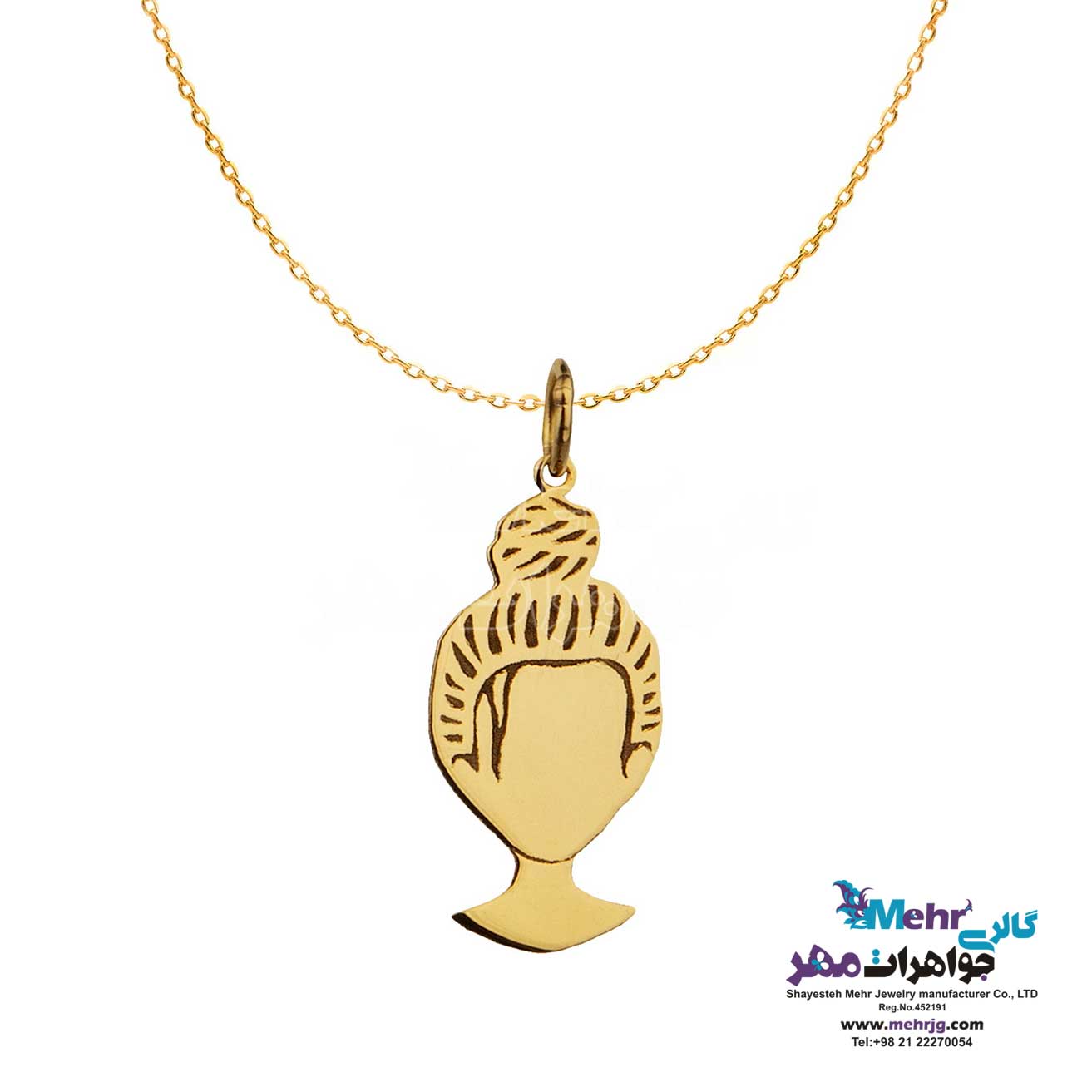 گردنبند طلا دست اول کم اجرت - طرح گیسو