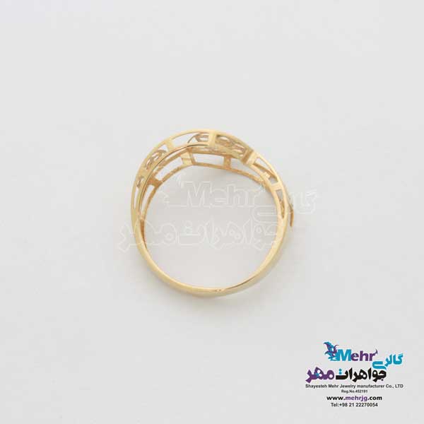 انگشتر طلا - طرح گل
