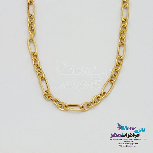 گردنبند طلا - طرح فیگارو