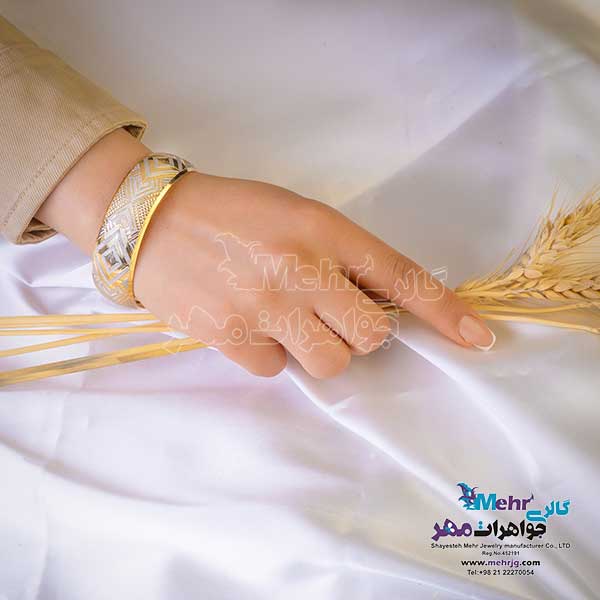 النگو طلا دست اول کم اجرت - طرح تراش سایز 3