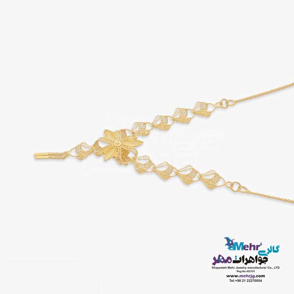 گردنبند طلا - طرح پنج شیر